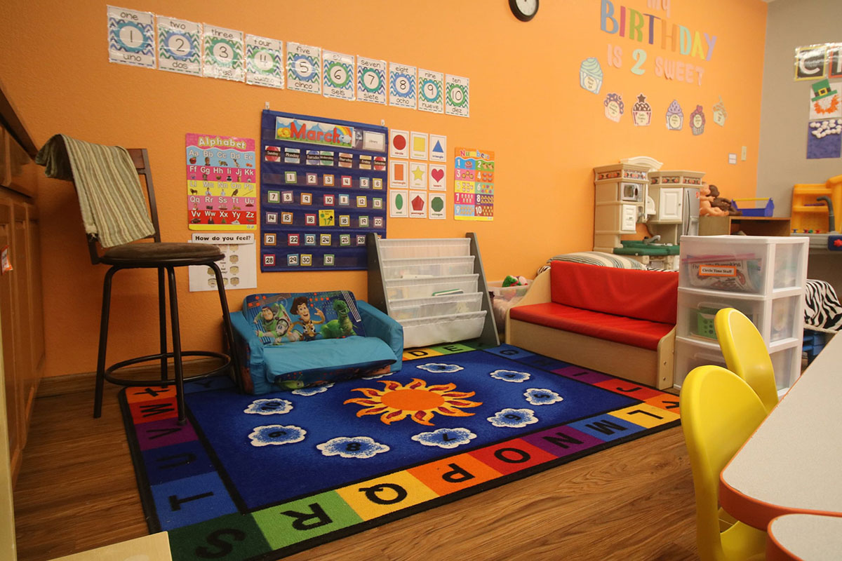 the orange room at Great Beginnings